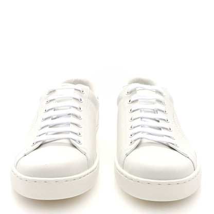 Gucci Calfskin Interlocking G Perforated Mens Ace Sneakers 8 White Grey Sky 2 of 9