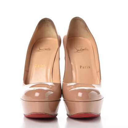 Christian Louboutin Patent Bianca 140 Pumps 38.5 Nude 2 of 13