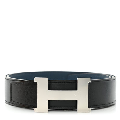 Hermes Swift Togo 38mm Constance H Belt 115 Black Bleu De Prusse 1 of 5