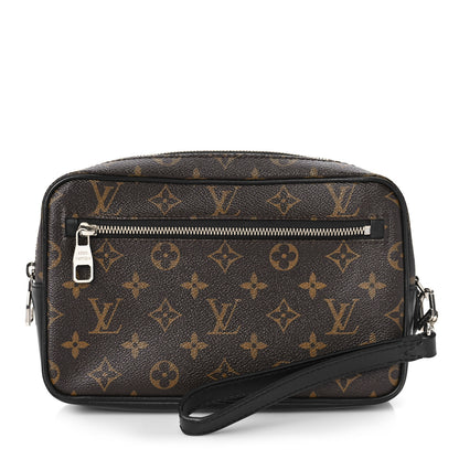 Louis Vuitton Monogram Macassar Kasai Clutch Black 1 of 9
