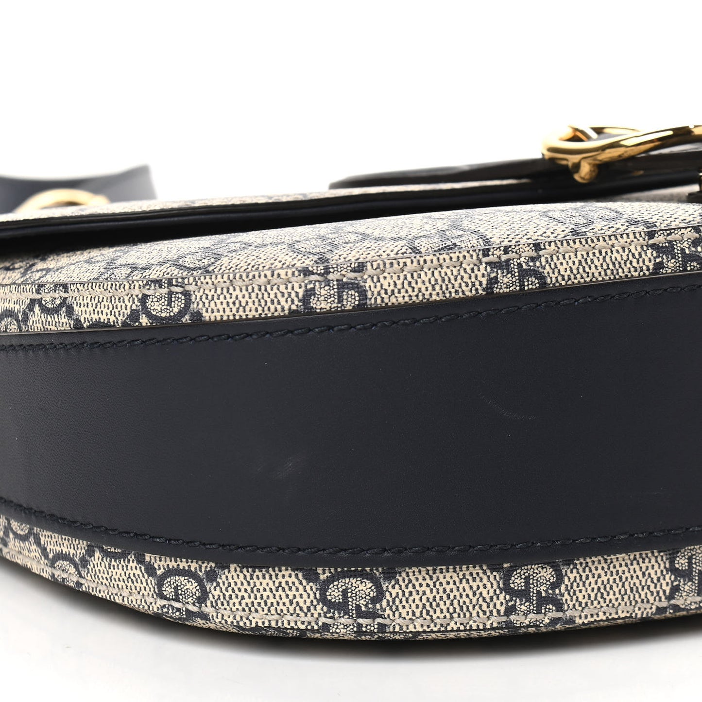 GG Supreme Monogram Small Messenger Shoulder Bag Beige Blue Navy