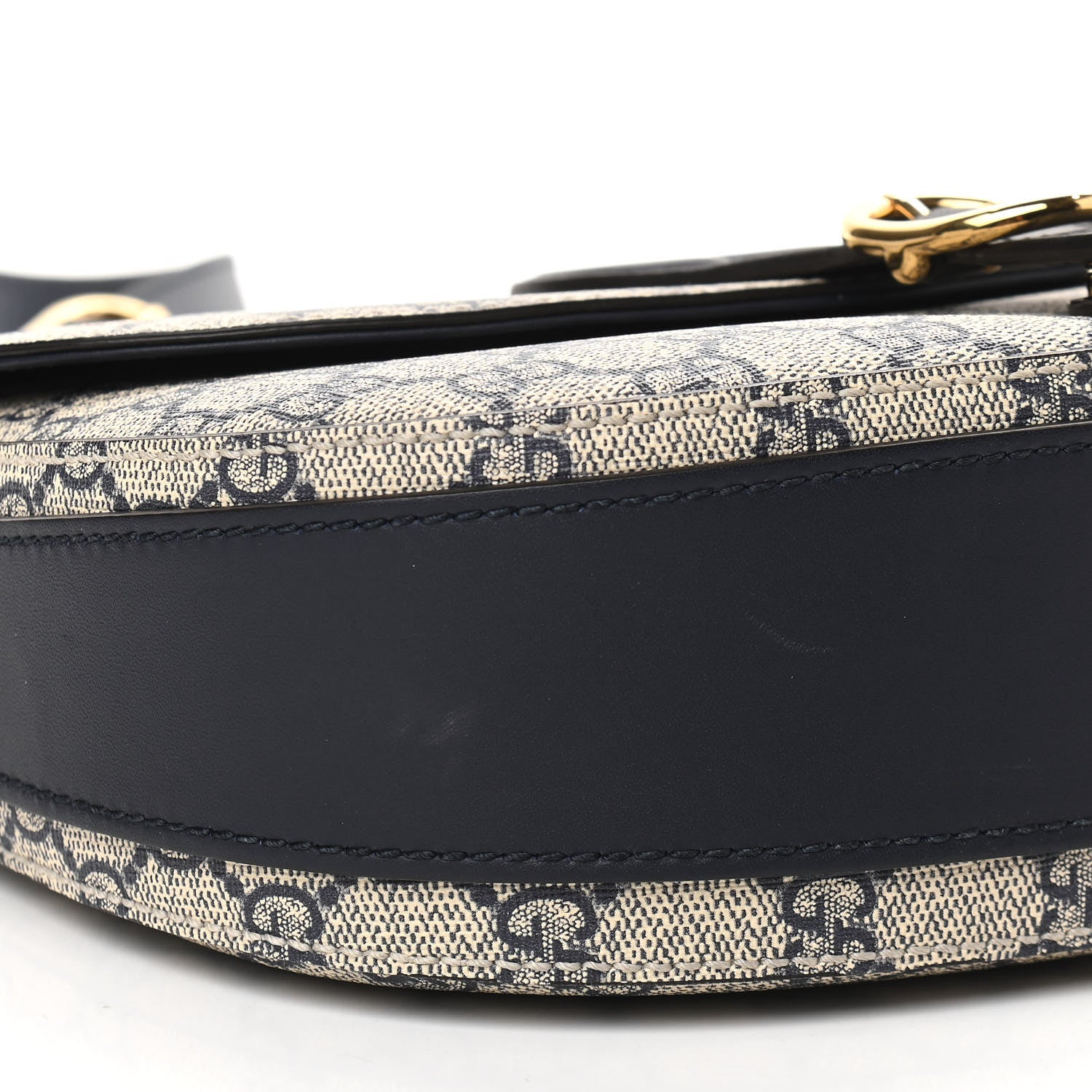 Gucci GG Supreme Monogram Small Messenger Shoulder Bag Beige Blue Navy 8 of 9