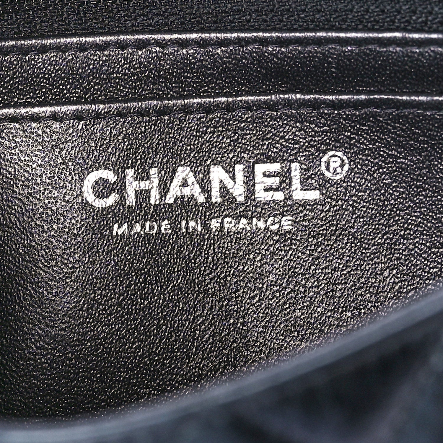 Chanel Iridescent Crumpled Calfskin Quilted Mini Rectangular Flap Black 6 of 12