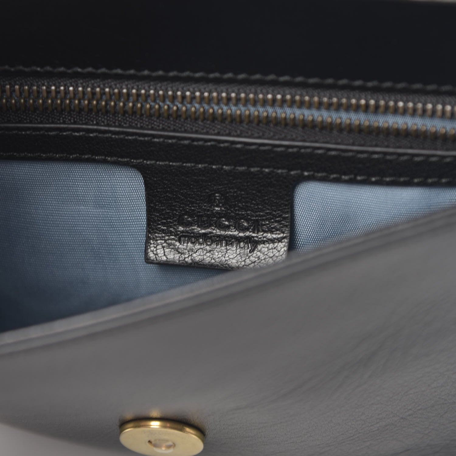 Gucci Calfskin Diagonal GG Medium Thiara Double Envelope Shoulder Bag Emerald Green Black 7 of 14