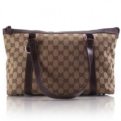 Gucci Monogram Medium Abbey Tote Brown 1 of 14