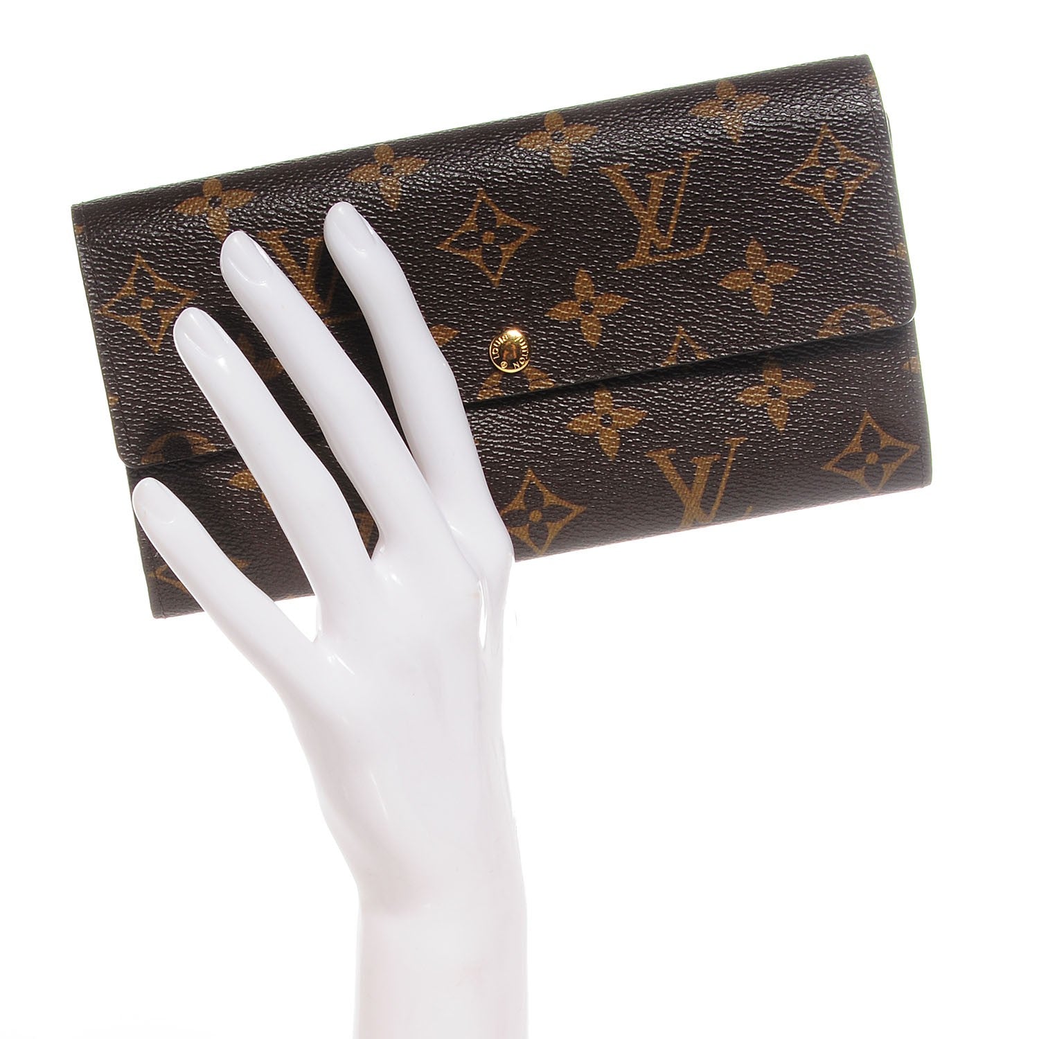 Louis Vuitton Monogram Fleuri Sarah Wallet 2 of 8