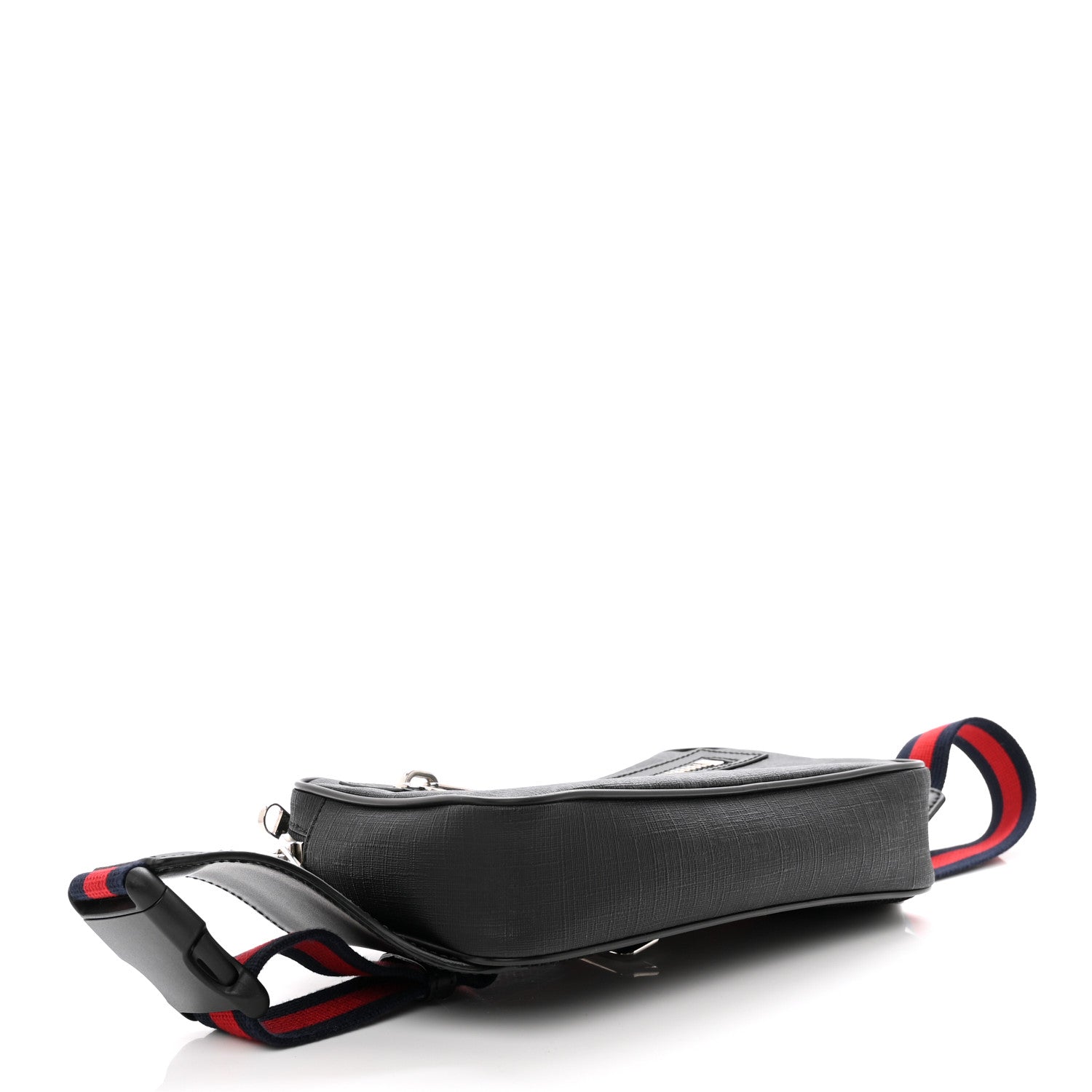 Gucci Soft GG Supreme Monogram Web Belt Bag Black Grey 4 of 8