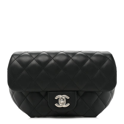Chanel Calfskin Quilted CC Uniform Flap Belt Bag Black 1 of 10