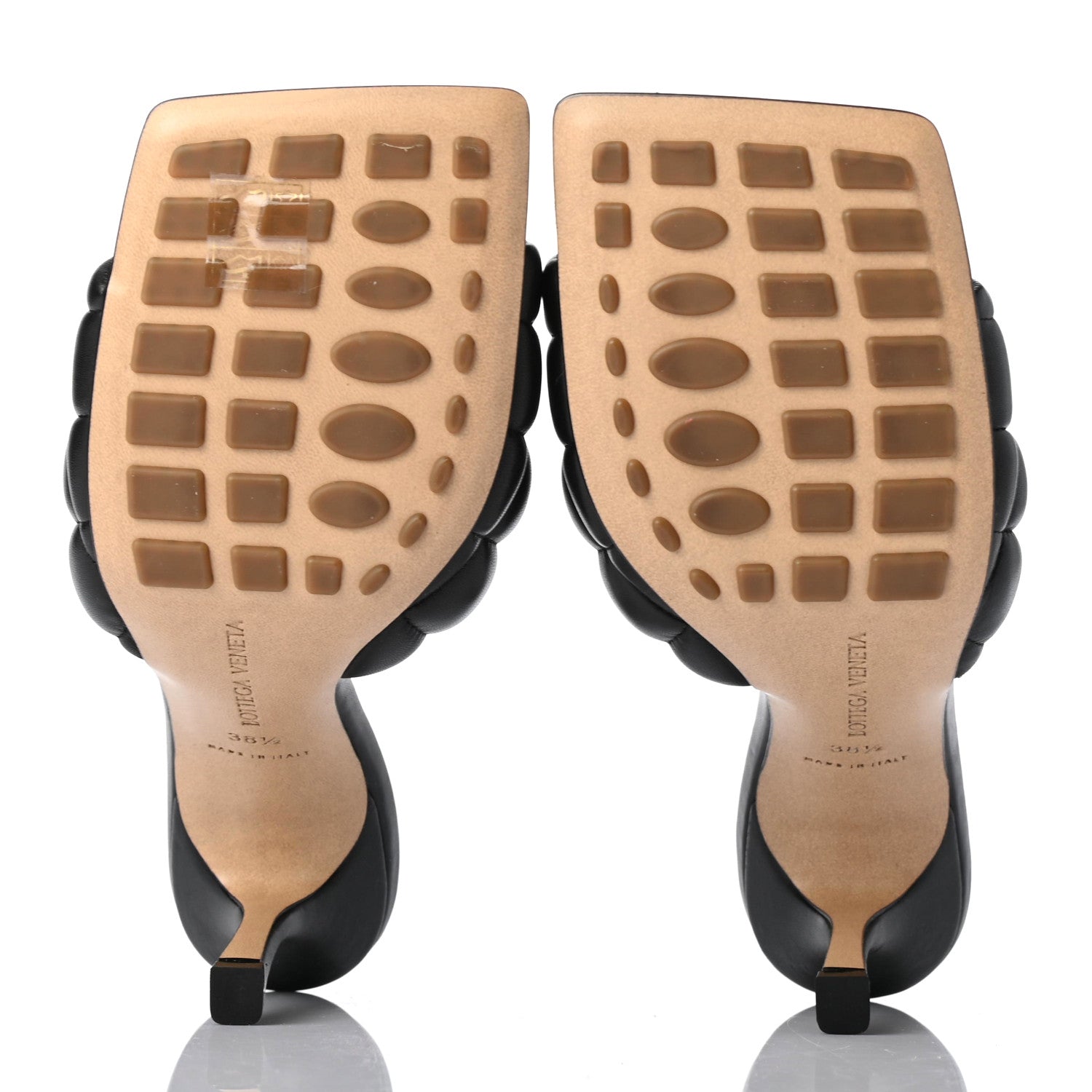 Bottega Veneta Nappa Matelasse Padded Mule Sandals 38.5 Black 5 of 7