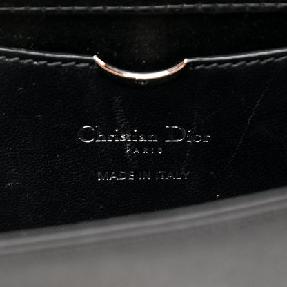 Christian Dior Satin Crystal Diorama Croisiere Chain Wallet Black 6 of 6
