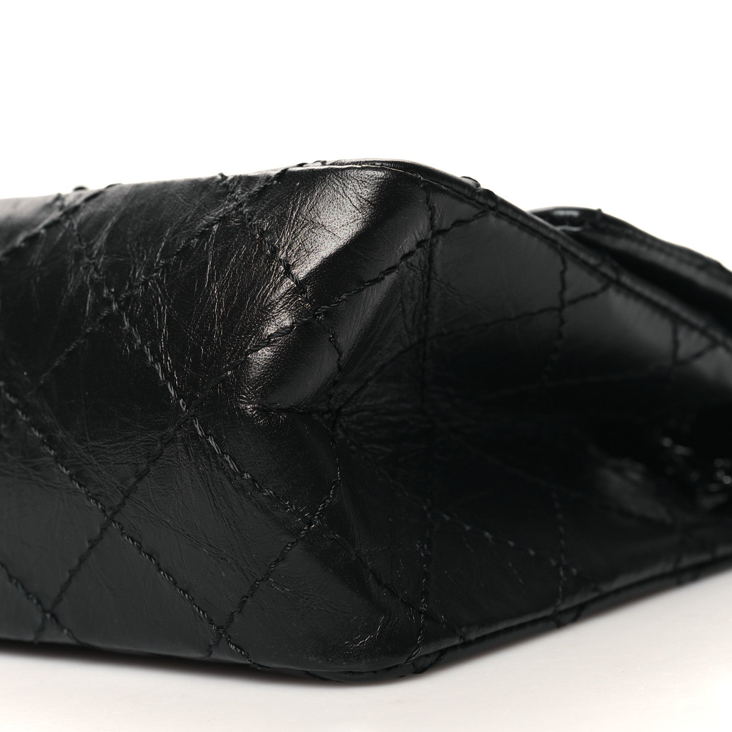 Chanel Aged Calfskin Quilted 2.55 Reissue Mini Flap So Black 10 of 11