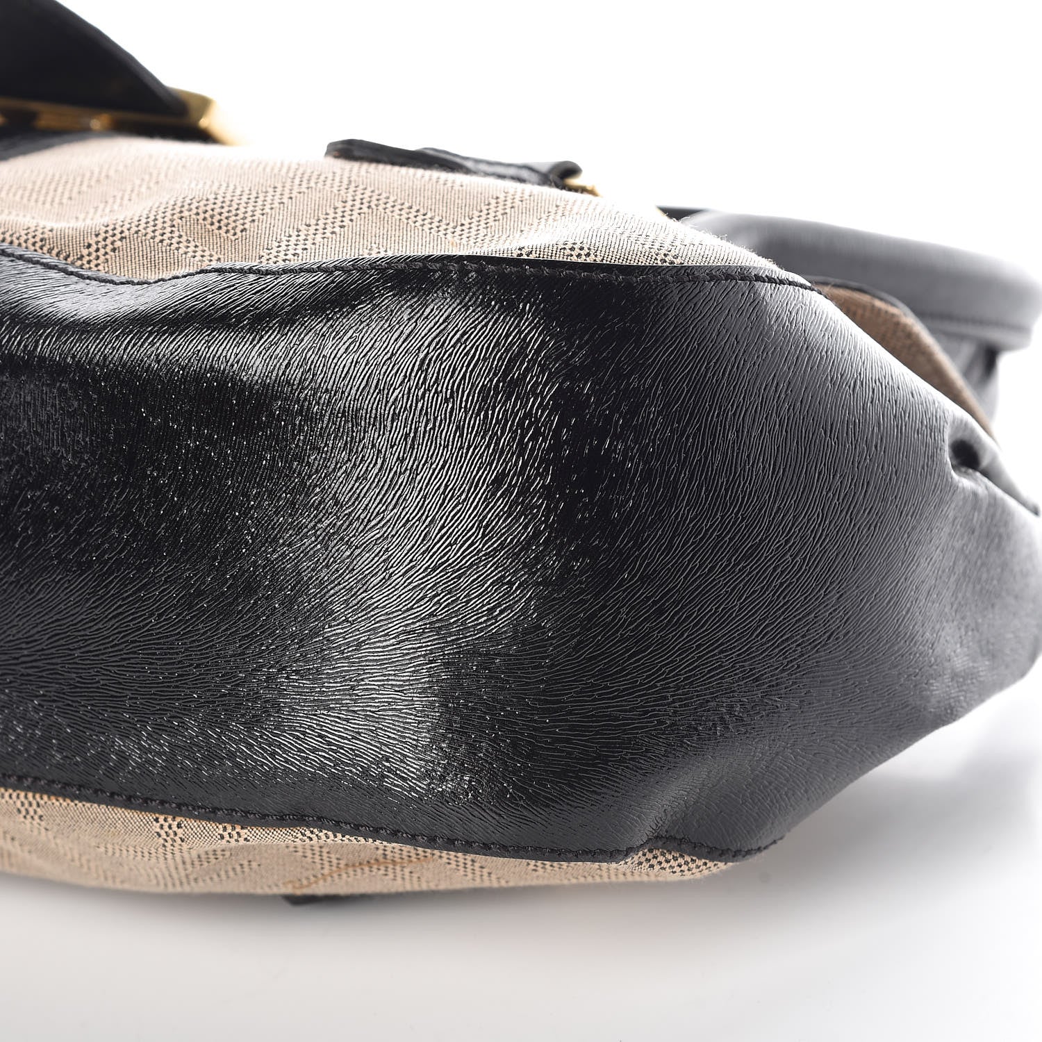Fendi Zucca Shadow Shoulder Bag Black 6 of 9