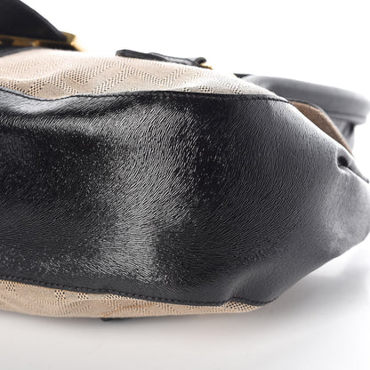 Fendi Zucca Shadow Shoulder Bag Black 6 of 9