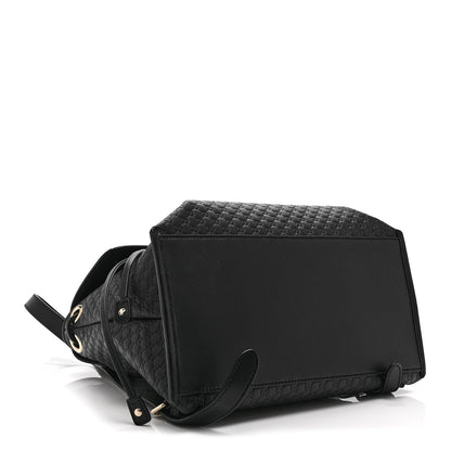 Gucci Microguccissima Drawstring Backpack Black 4 of 11