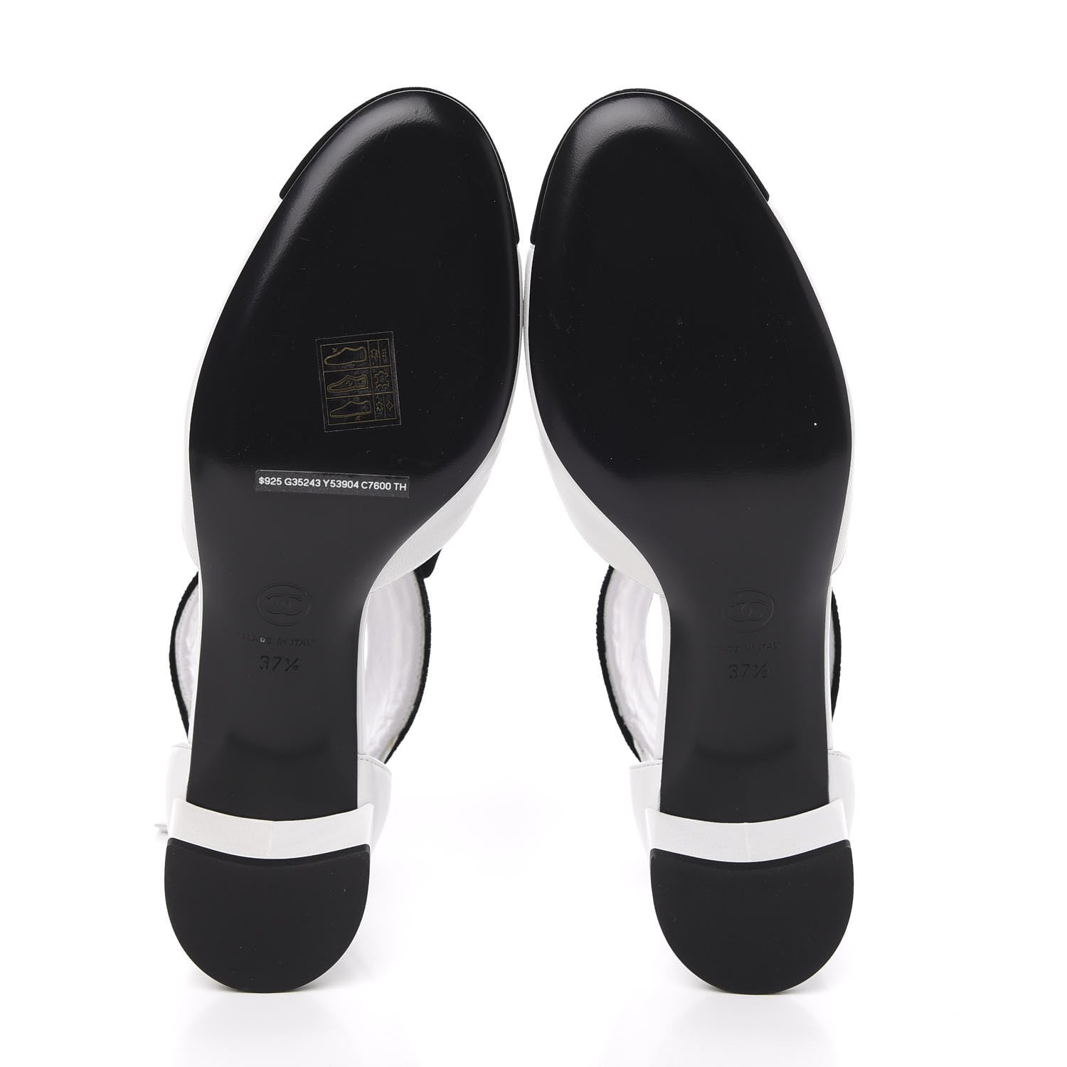 Chanel Goatskin Velvet Cap Toe CC Bow Cut Out Ankle Boots 37.5 White Black 5 of 9