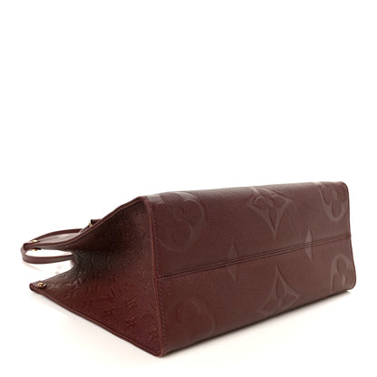 Louis Vuitton Empreinte Monogram Giant Onthego MM Wine Wine 4 of 9