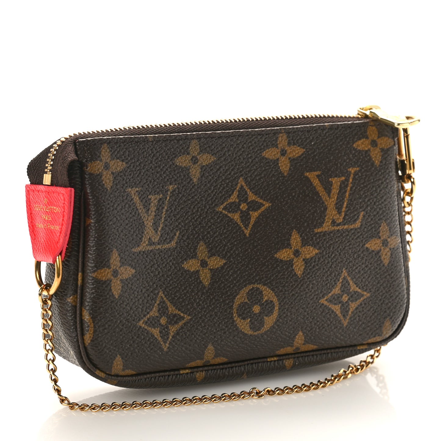 Monogram 2021 Christmas Animation London Mini Pochette Accessories Red