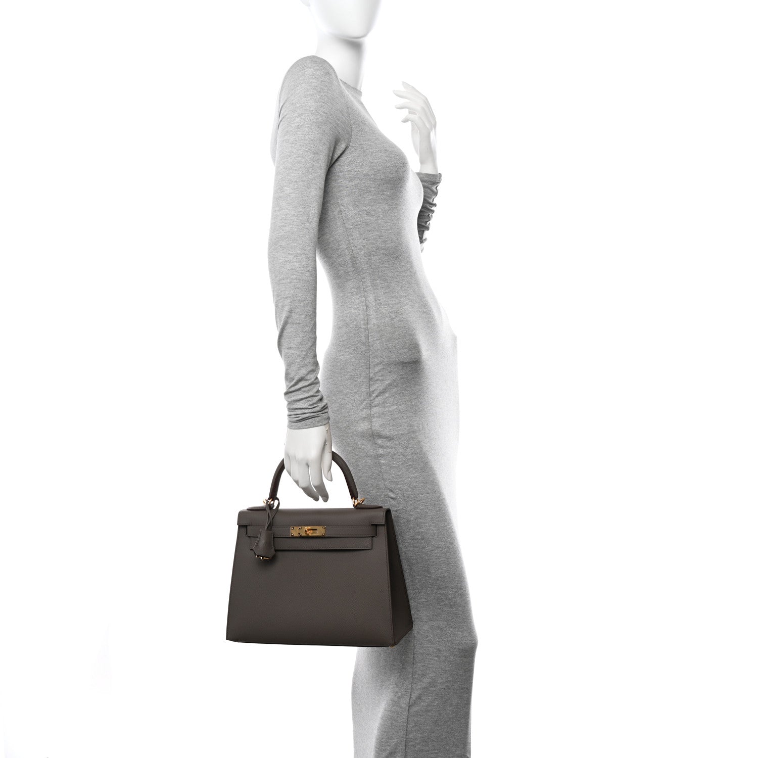 Hermes Epsom Kelly Sellier 28 Etain 2 of 11