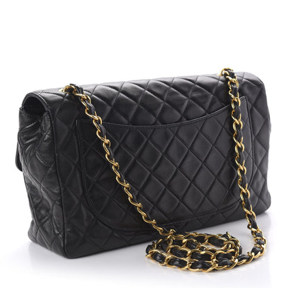 Chanel Lambskin Quilted Medium Single Flap Black 3 of 12
