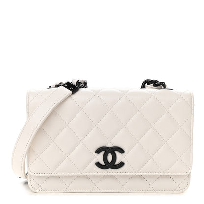 Chanel Caviar Quilted My Everything Wallet On Chain WOC White 1 of 13