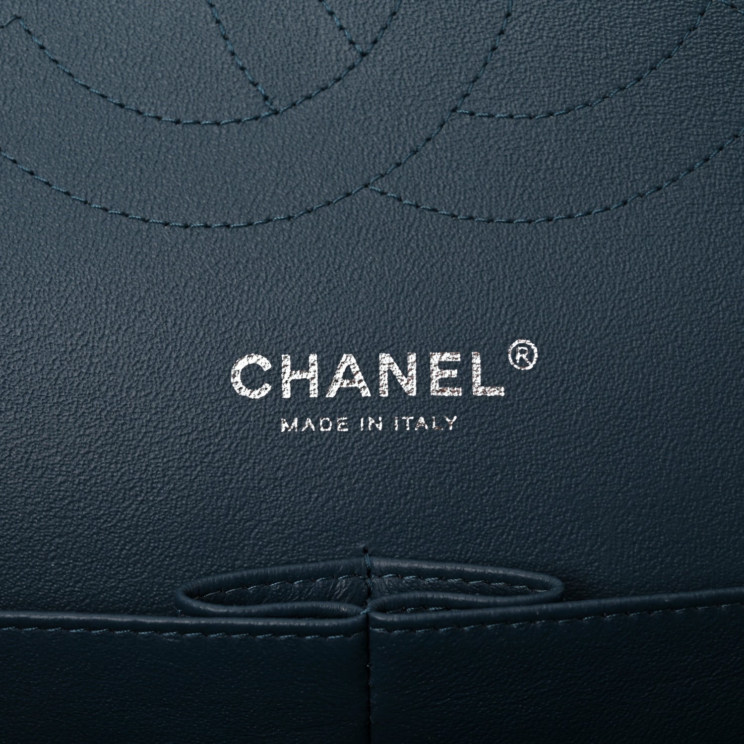 Chanel Lambskin Quilted Jumbo Double Flap Dark Blue 6 of 10