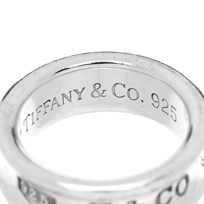 Tiffany Sterling Silver 1837 Band Ring 49 5 5 of 6