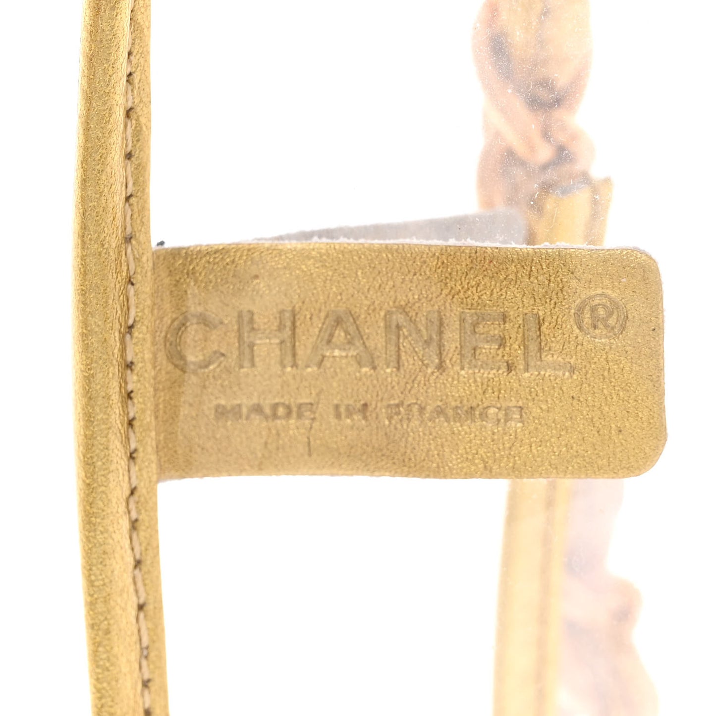 Vinyl Naked Tote Gold