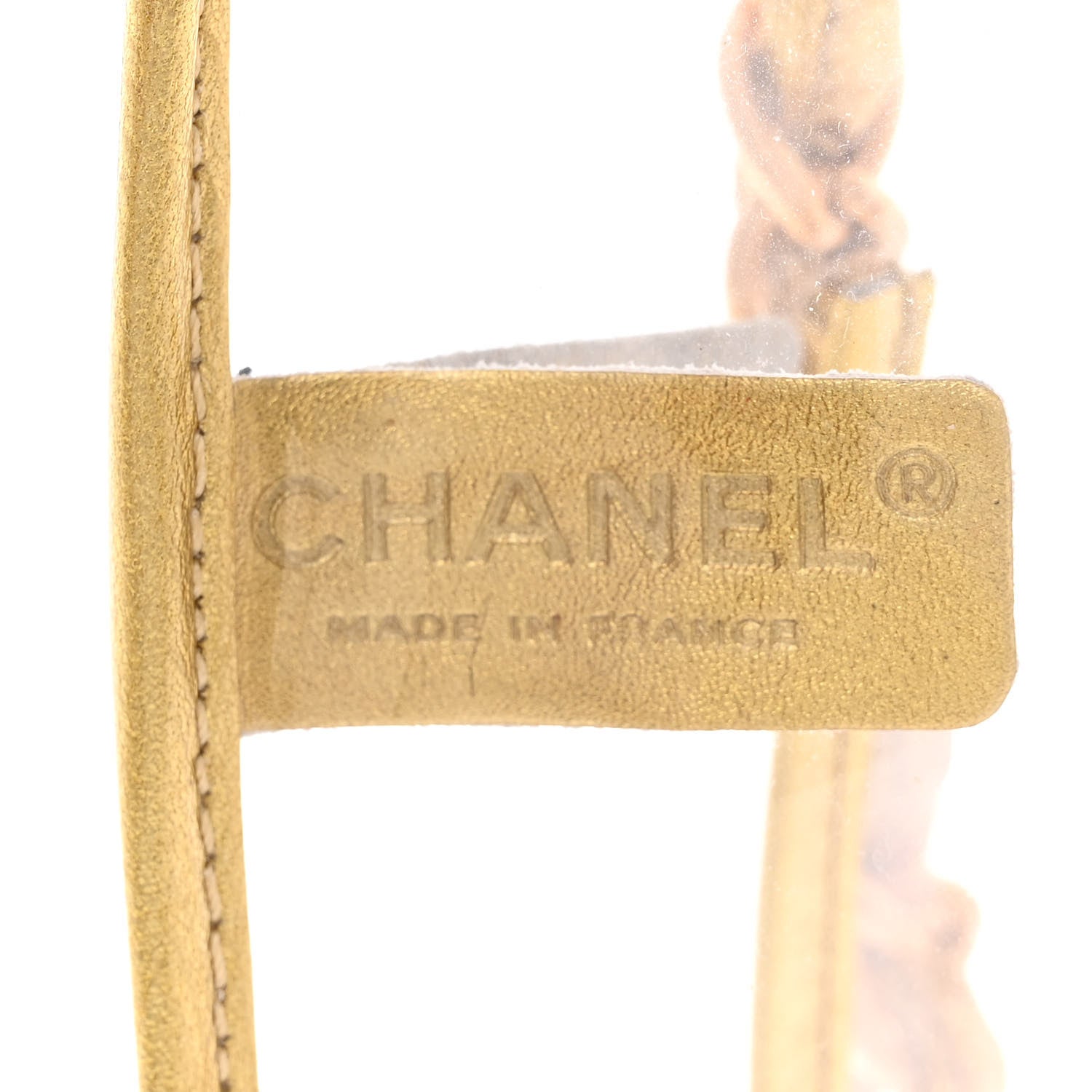 Chanel Vinyl Naked Tote Gold 6 of 10
