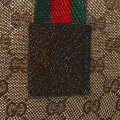 Gucci GG Monogram Web Large Collapsible Carry On Duffle Beige Brown 13 of 15