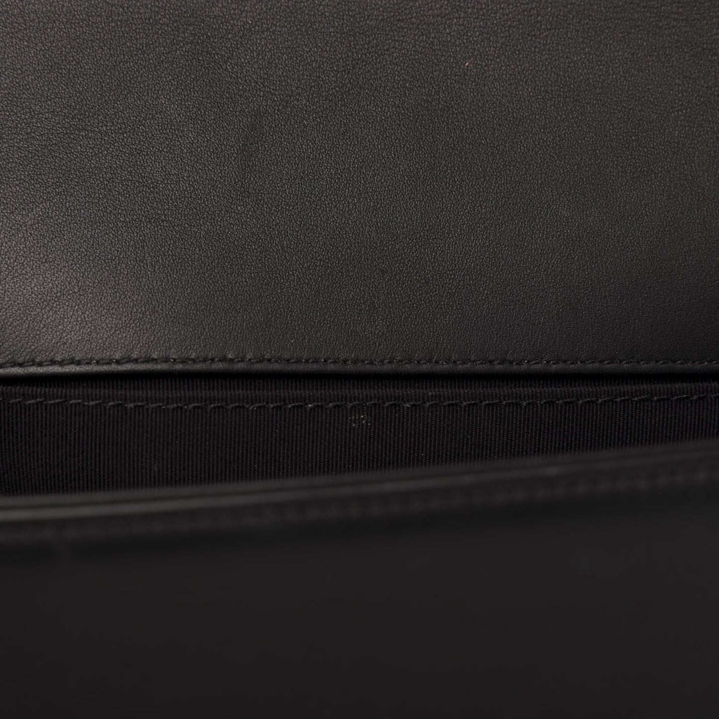 Calfskin Quilted Medium Boy Flap Black