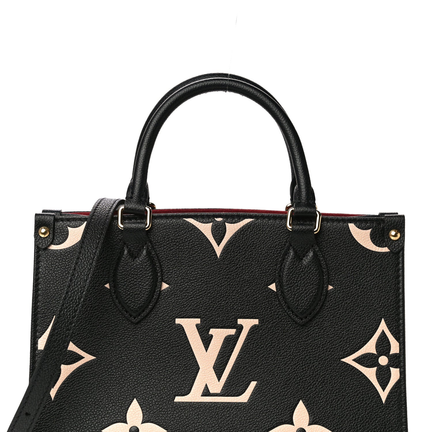 Louis Vuitton Empreinte Monogram Giant Onthego PM Black Beige 7 of 9