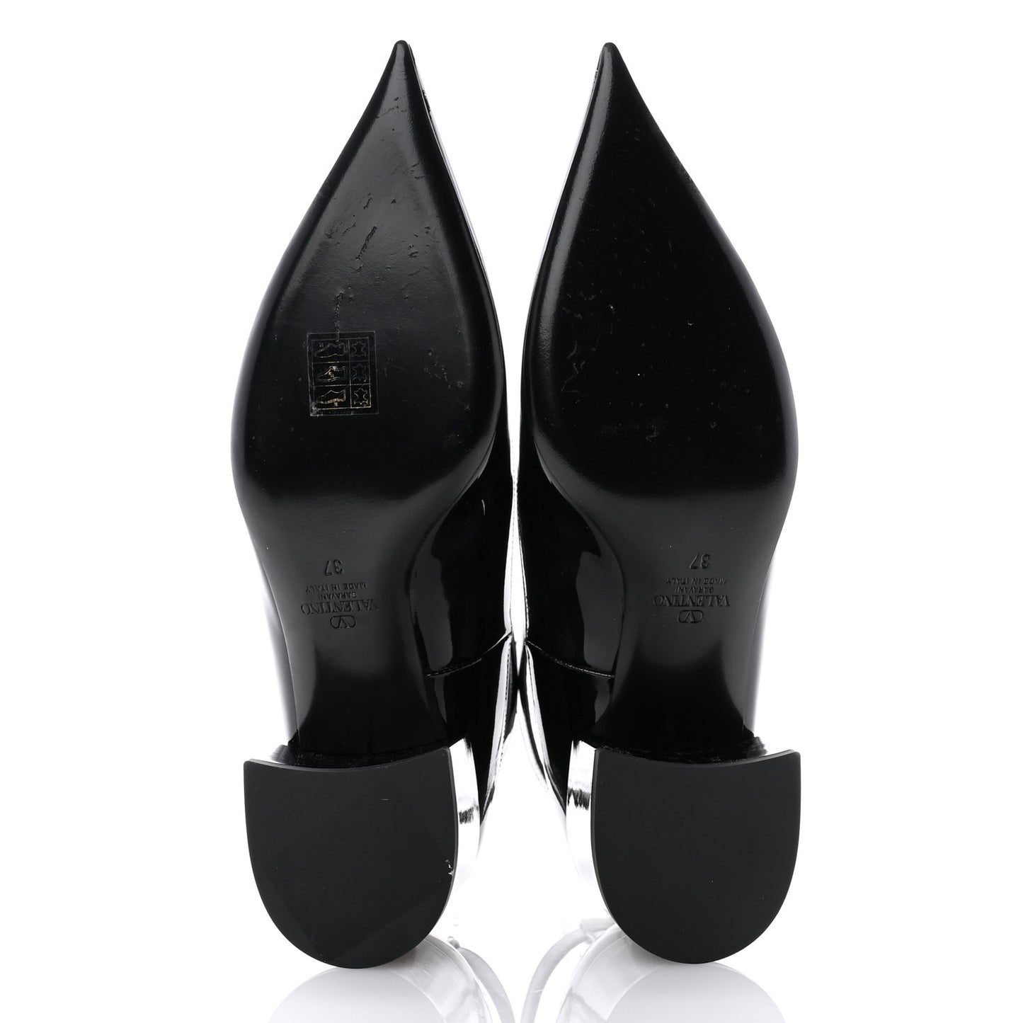 Patent Vlogo Lockette Ankle Strap 50mm Pumps 37 Black