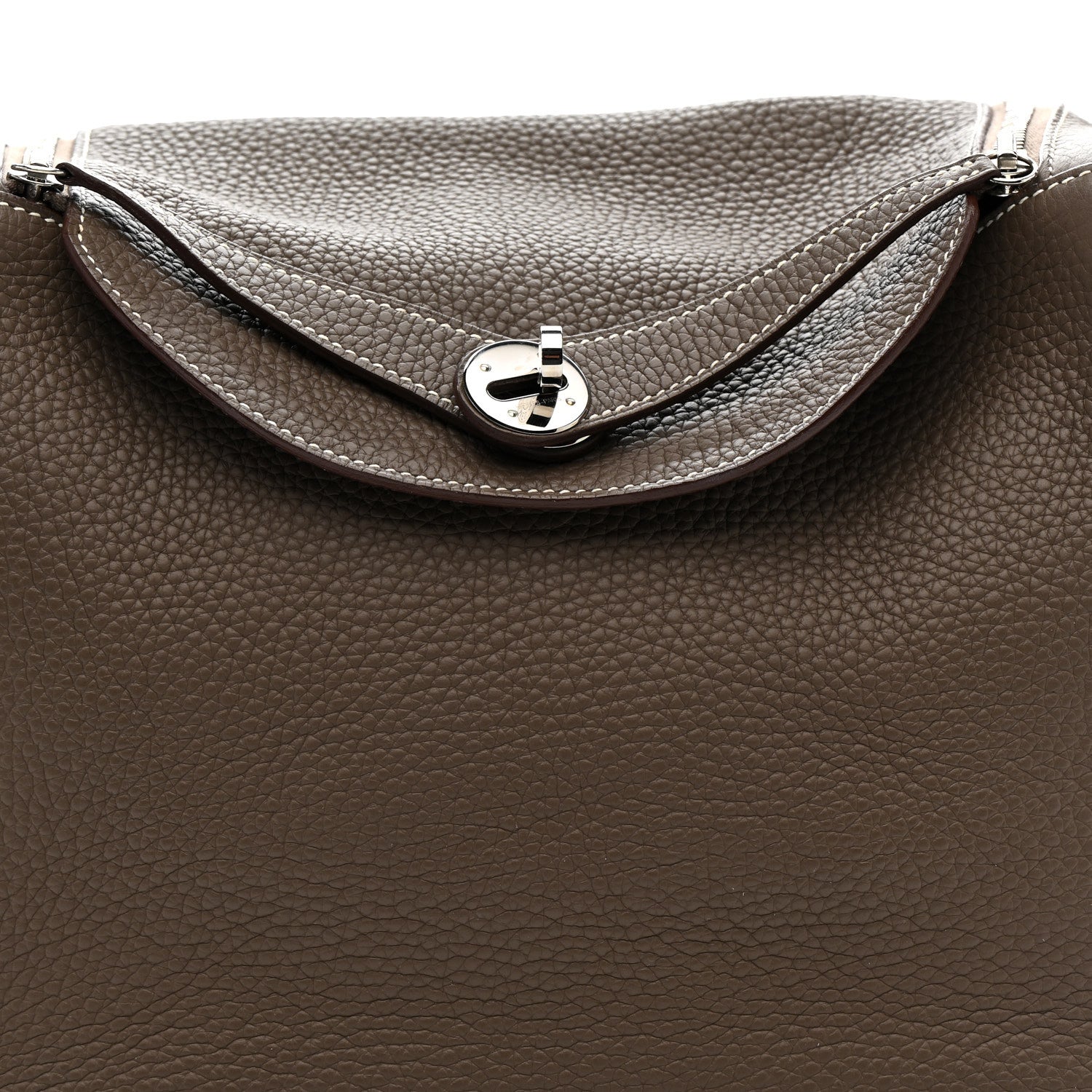 Hermes Taurillon Clemence Lindy 30 Etoupe 8 of 11