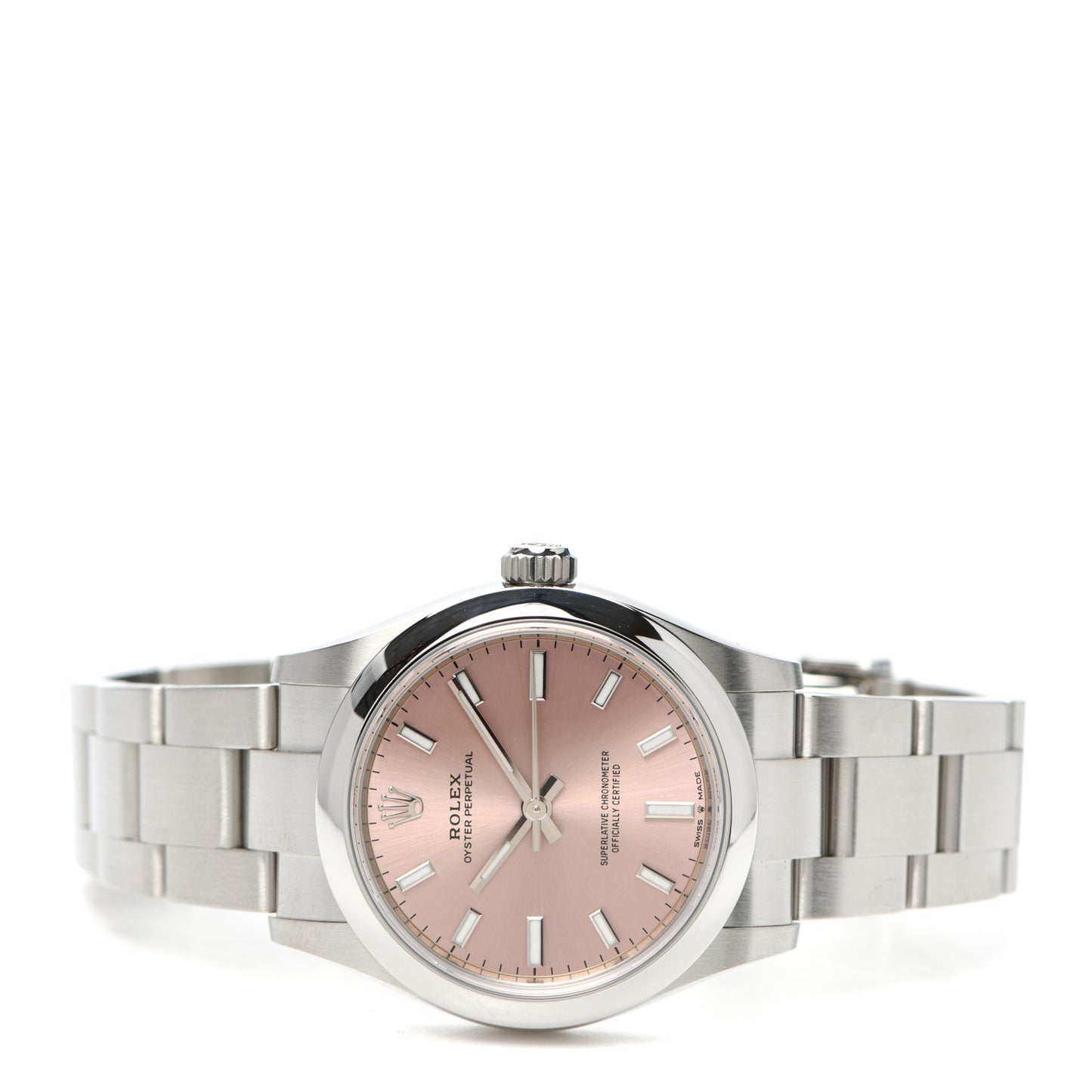 Stainless Steel 31mm Oyster Perpetual Watch Pink 277200