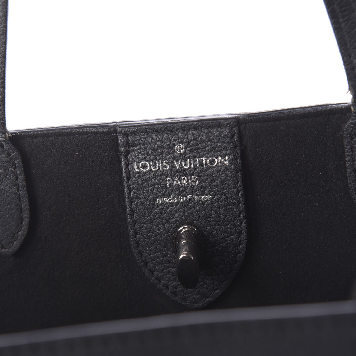 Louis Vuitton Calfskin Lockme Cabas Black 8 of 9