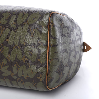 Louis Vuitton Monogram Graffiti Speedy 30 Kaki 13 of 14