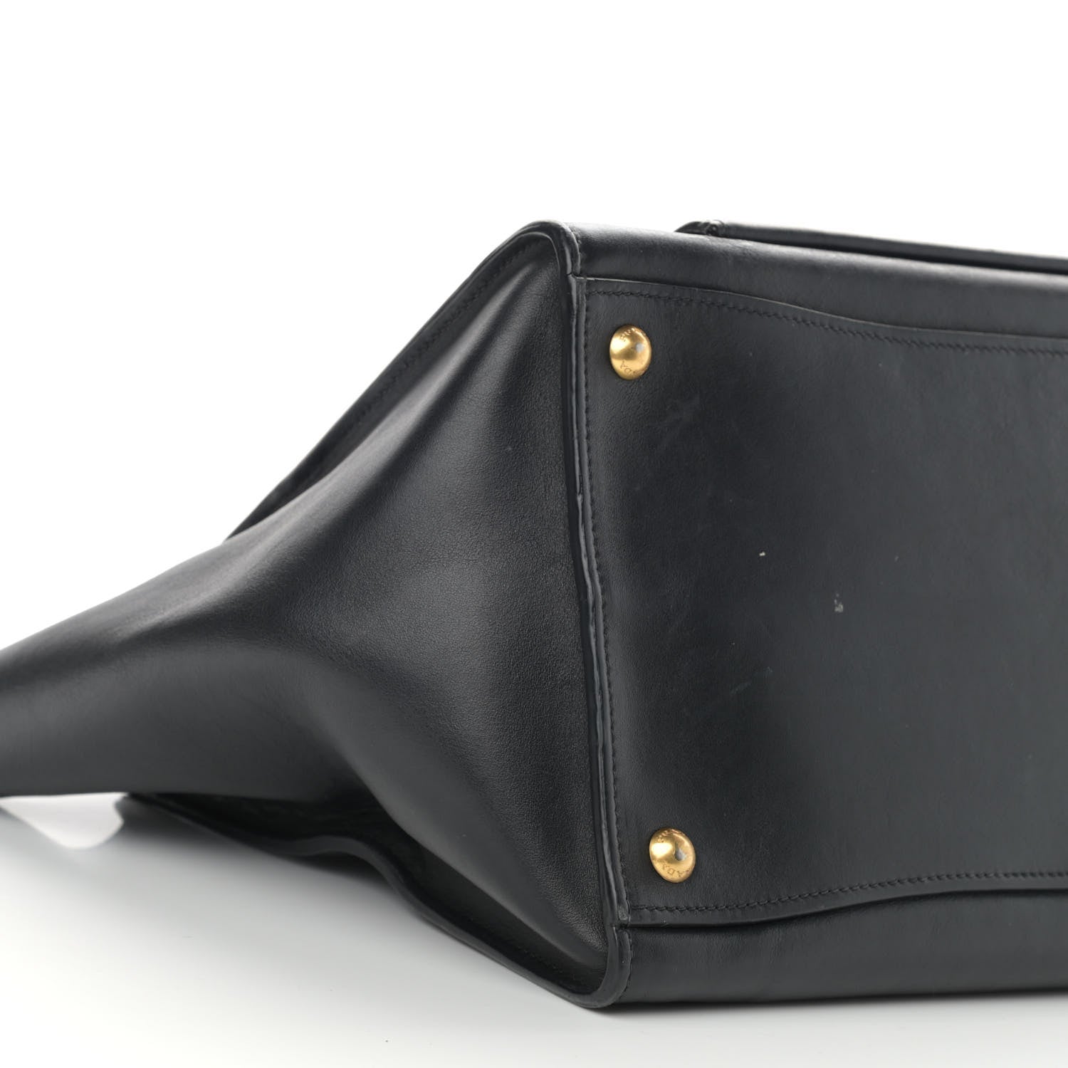 Prada City Calf Front Pocket Tote Black 8 of 11