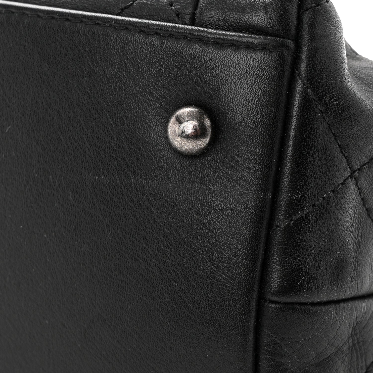 Chanel Calfskin Quilted Large Coco Pleats Tote Black 24 of 34