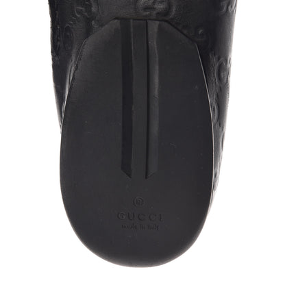 Gucci Guccissima Mens Penny Driver Loafers 9 Black 9 of 10