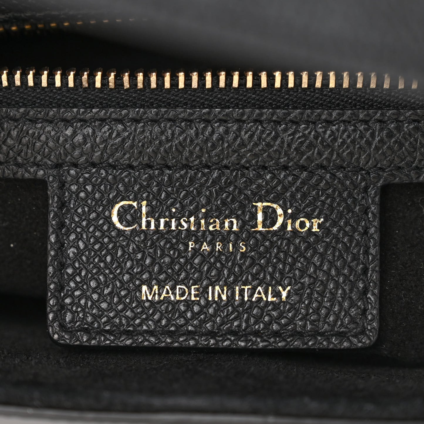 Grained Calfskin Saddle Bag Black