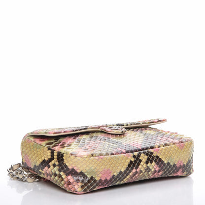 Chanel Python Extra Mini Rectangular Flap Pink 4 of 9