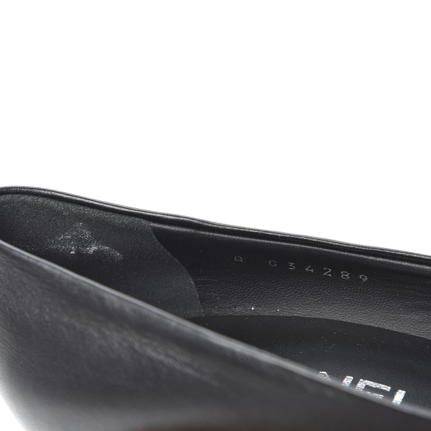 Chanel Lambskin CC Pumps 37.5 Black 11 of 12
