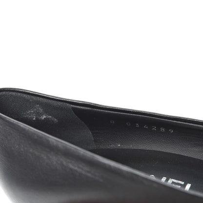 Chanel Lambskin CC Pumps 37.5 Black 11 of 12