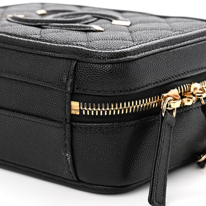 Chanel Caviar Quilted Small CC Filigree Vanity Case Black 11 of 11