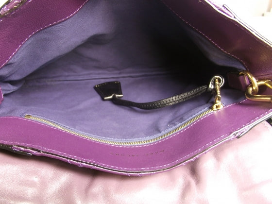 Leather Quilted Grainne Abby Purple