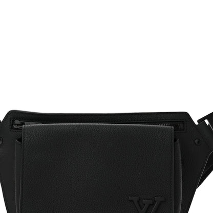 Louis Vuitton Grained Calfskin Aerogram Takeoff Sling Black 7 of 11
