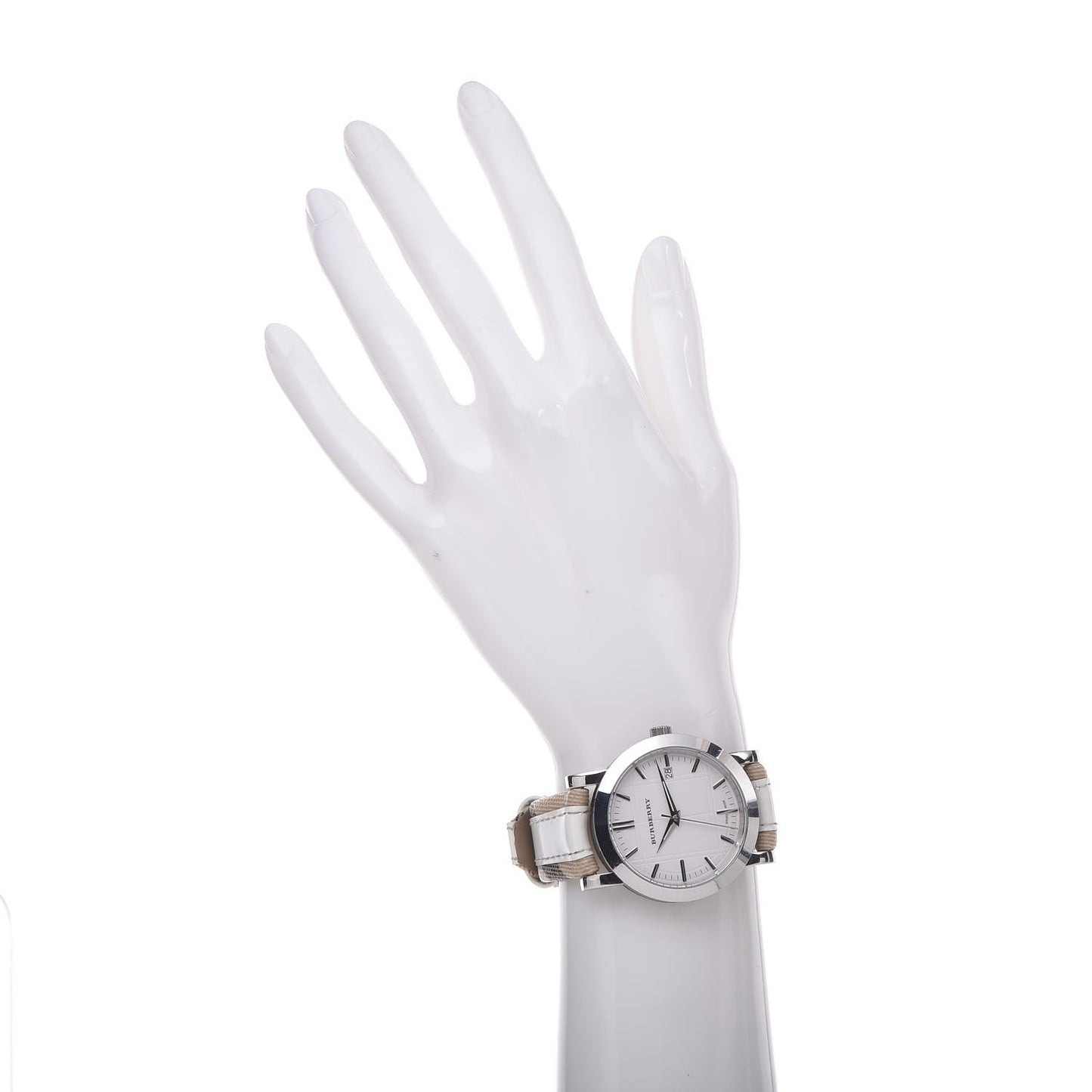 Stainless Steel Calfskin 38mm Nova Check Quartz Watch BU1379