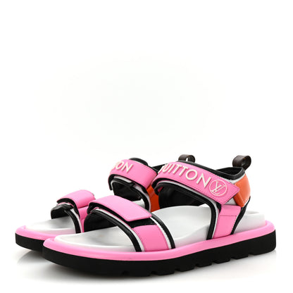 Louis Vuitton Calfskin Pool Pillow Flat Comfort Sandals 39 Rose Pop Pink 4 of 10