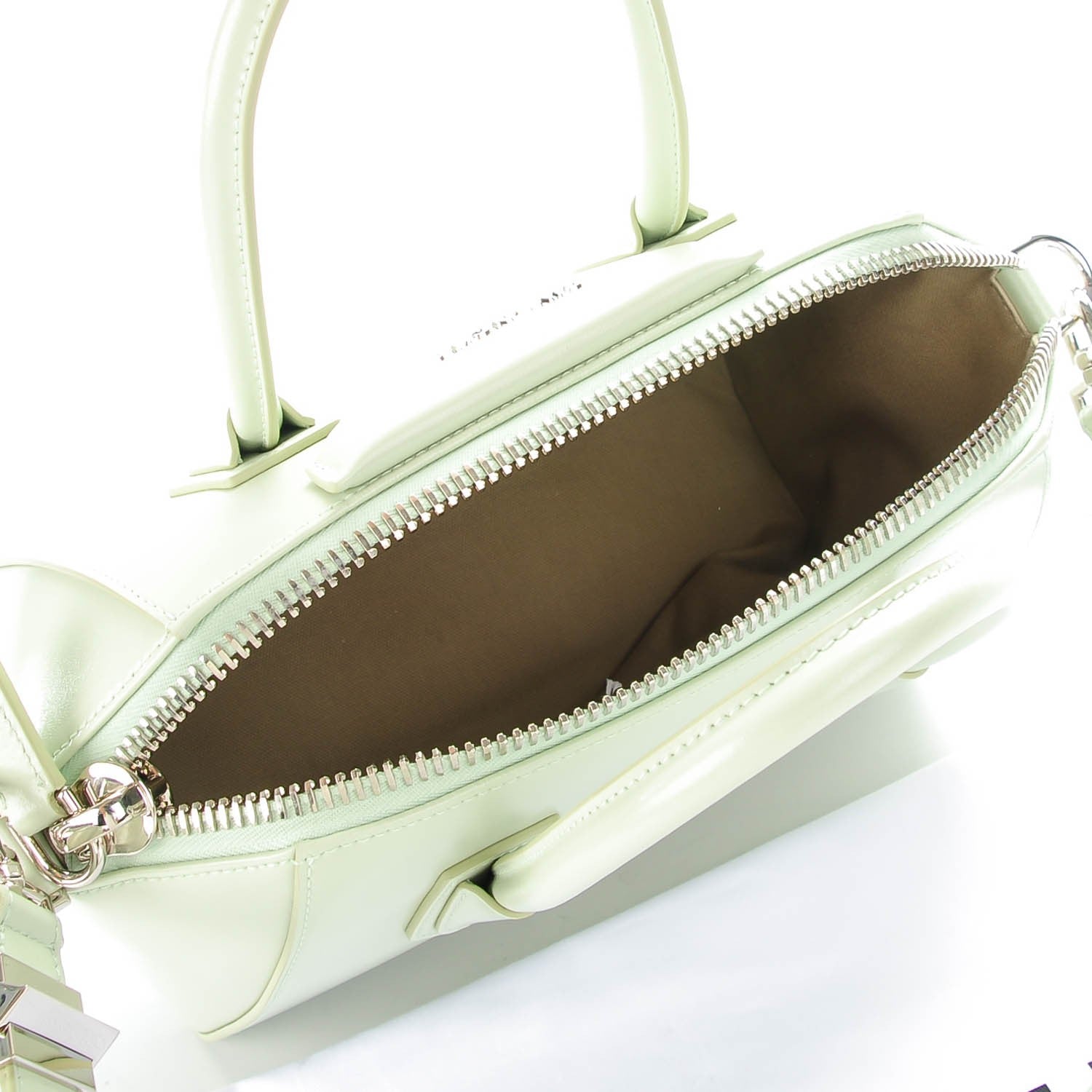 Givenchy Shiny Lord Calfskin Small Antigona Aqua Green 7 of 7