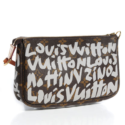 Louis Vuitton Monogram Graffiti Pochette Accessories Silver 3 of 7